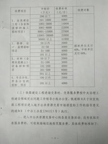 金塔县人民政府公共资源交易运行技术服务费收费标准详解